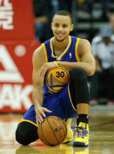 HOUSTON, TX - DECEMBER 06:  Stephen Curry #30 of the Golden State Warriors waits on the court during the game against the Houston Rockets at Toyota Center on December 6, 2013 in Houston, Texas. NOTE TO USER: User expressly acknowledges and agrees that, by downloading and or using this photograph, User is consenting to the terms and conditions of the Getty Images License Agreement.  (Photo by Scott Halleran/Getty Images)
